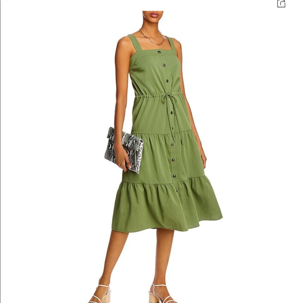 AQUA Tiered MIDI Dress BNWT